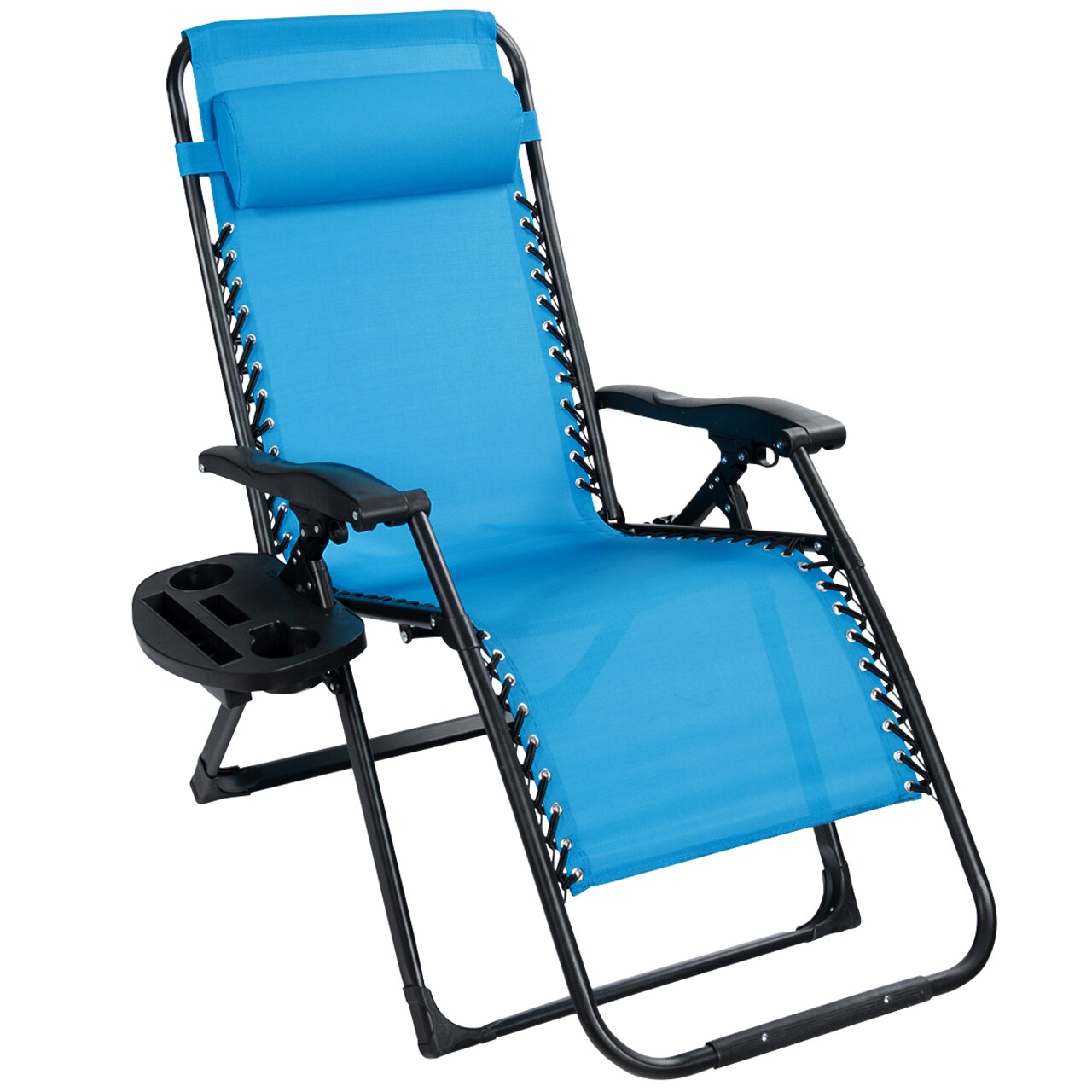 Costway Oversize Lounge Chair Patio Heavy Duty Folding Recliner